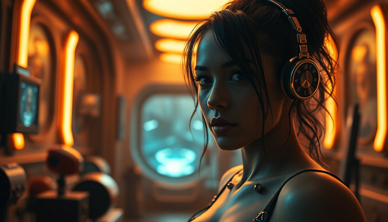 Visual of a hyperrealistic NSFW AI art generator showcasing detailed adult characters with cinematic lighting for realistic visuals.