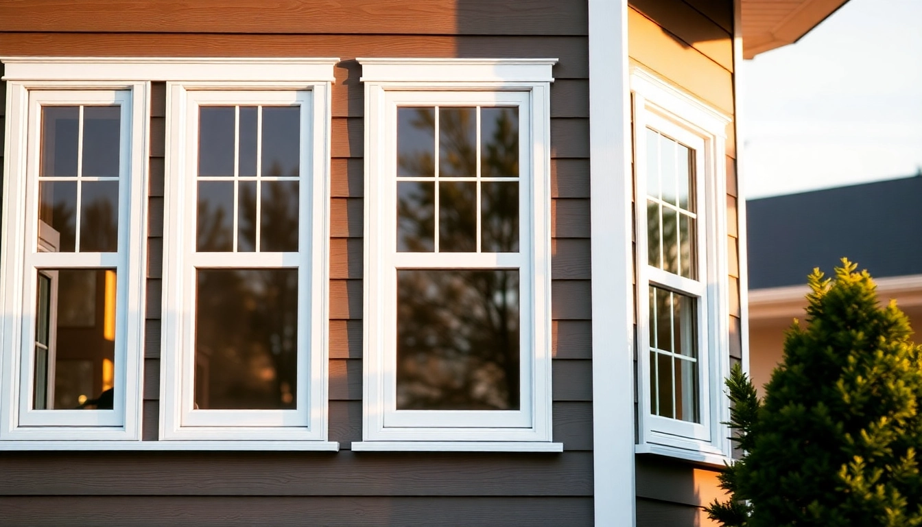 Efficient window replacement companies install double-hung windows in a bright home.