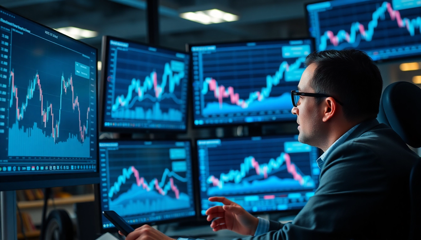 Cryptocurrency Investment Guide Investor reviewing digital currency charts for strategic insights
