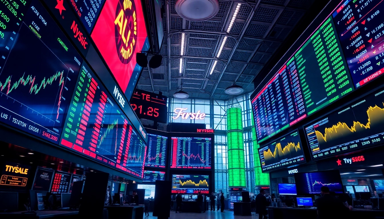 Stocks and Shares News update showcasing global market trends with stock charts and financial