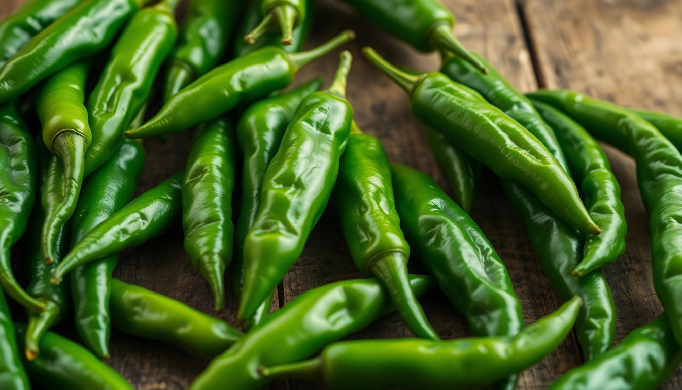 Vibrant green chili peppers highlighting freshness for green chilli sauce preparation
